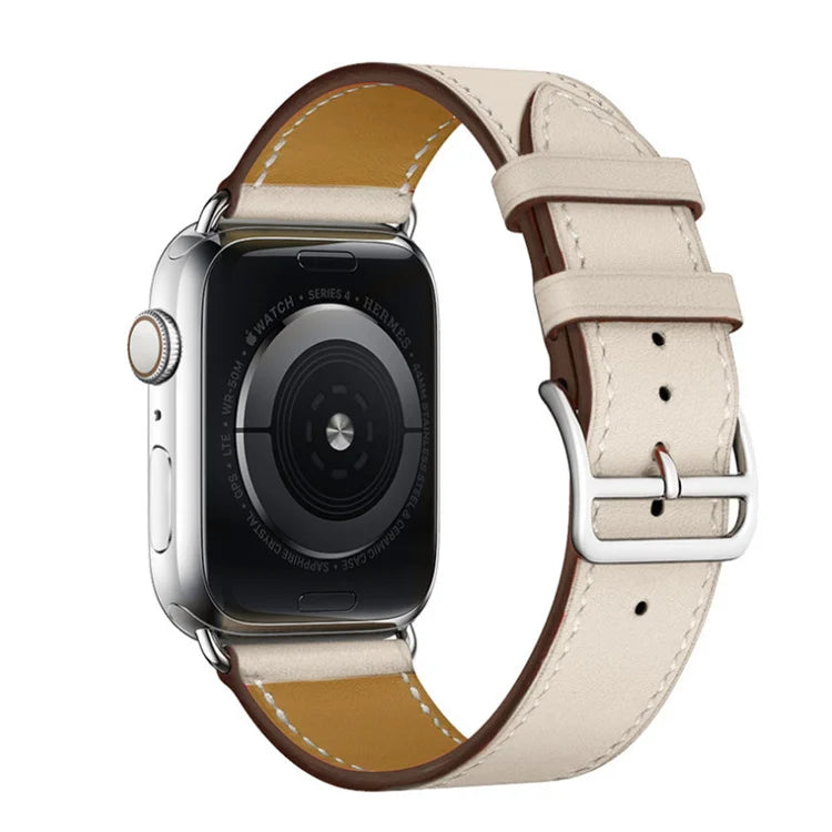 Genuine Leather Bracelet Strap For Apple Watch Band 45mm 49mm 41mm 44mm 42mm 40mm band iWatch Ultra/2 10 42/46mm 9 8 7 6 5 4 SE